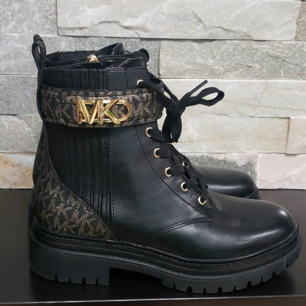 🎁 MICHAEL Michael Kors Parker Leather Combat Boot - Picture 7 of 10